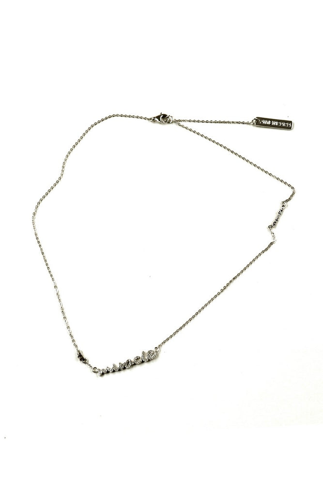 Miracle Pave Silver Necklace