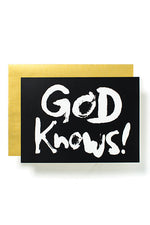 Greeting Card - God Knows