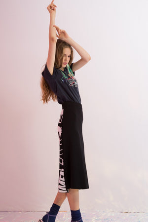 Amen Love Intarsia Knit Midi Skirt - AMENPAPA Fashion