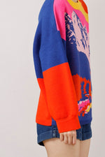 Mountains Intarsia Color-Block Sweater - AMENPAPA Fashion