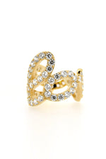 Love Pave Silver Ring