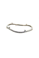 Thorn Pave Silver Bangle